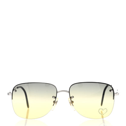 Chloe Crystal Rimless Sunglasses Yellow 2 of 4