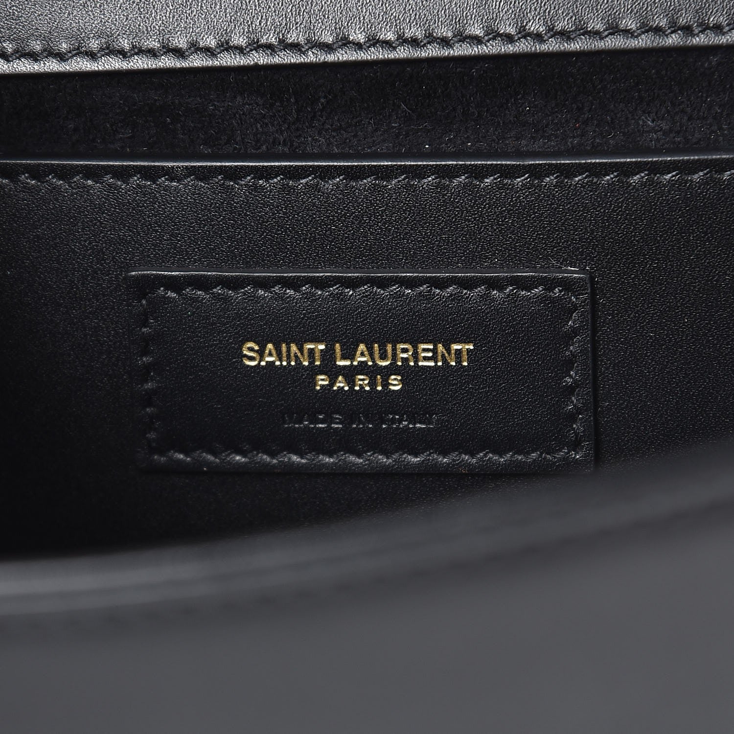Saint Laurent Calfskin Medium Monogram Kate Satchel Black 6 of 8