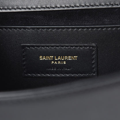 Saint Laurent Calfskin Medium Monogram Kate Satchel Black 6 of 8