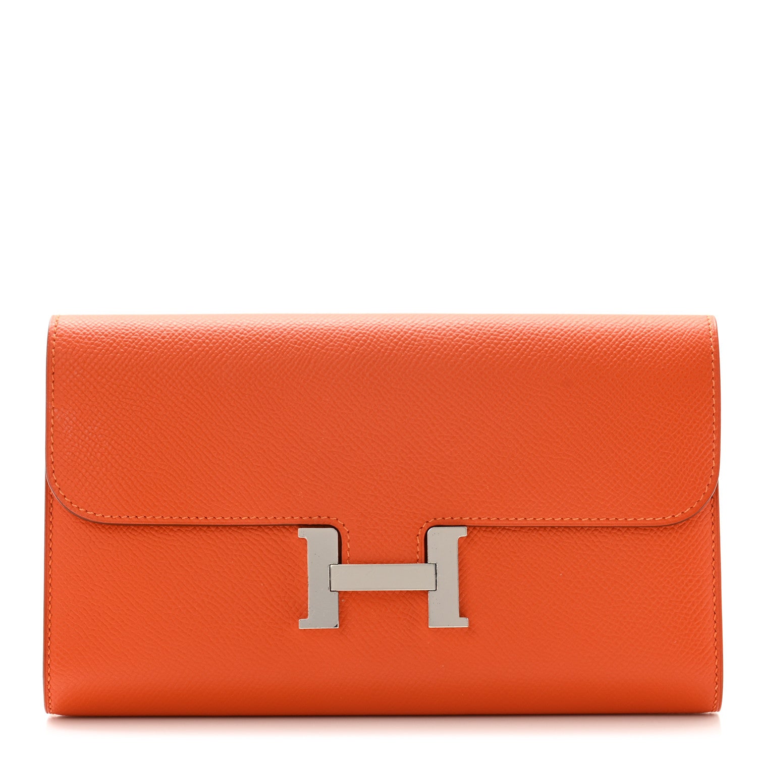 Hermes Epsom Constance Long Wallet Orange 1 of 7