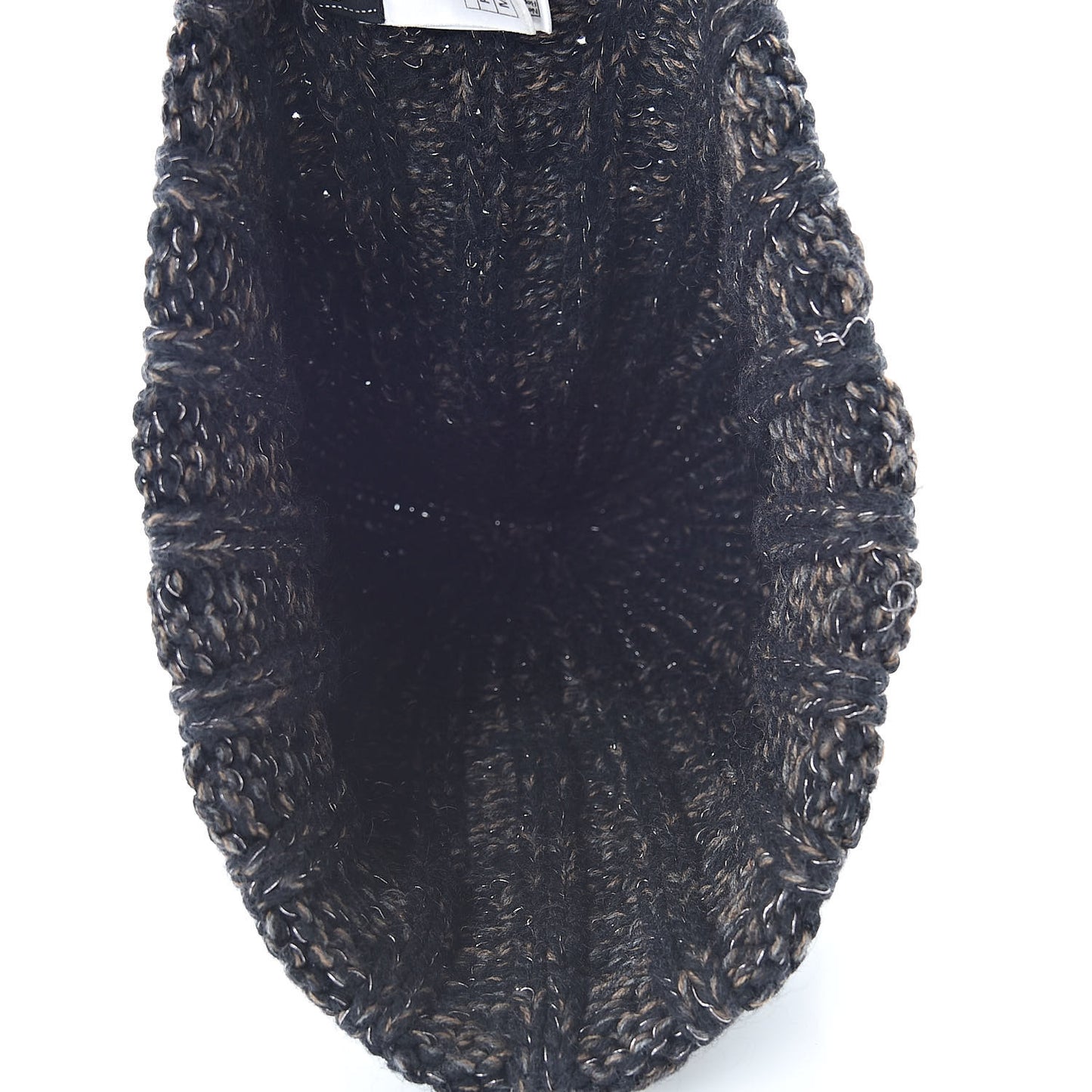 Cashmere Blend CC Beanie Hat Black Multicolor