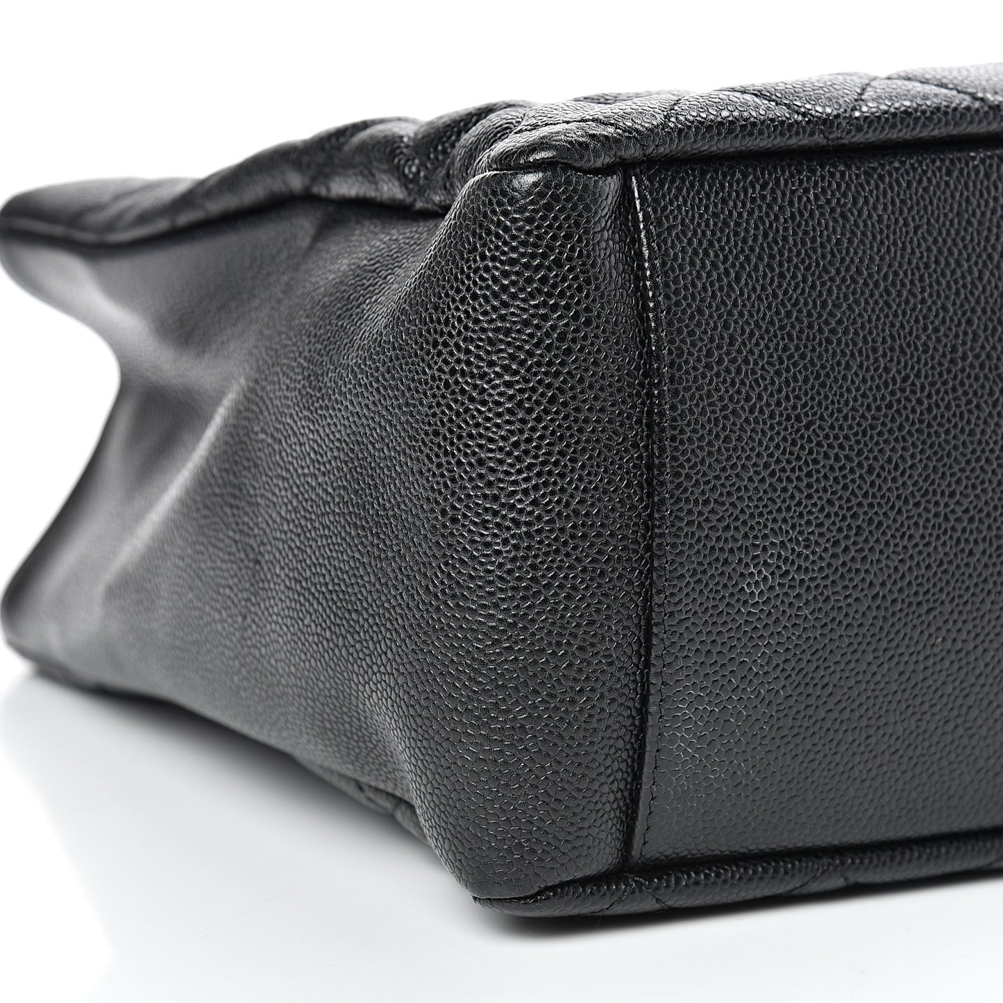 Caviar Quilted Grand Shopping Tote GST Black