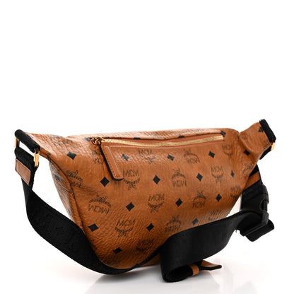 MCM Visetos Medium Fusten Belt Bag Cognac 3 of 9
