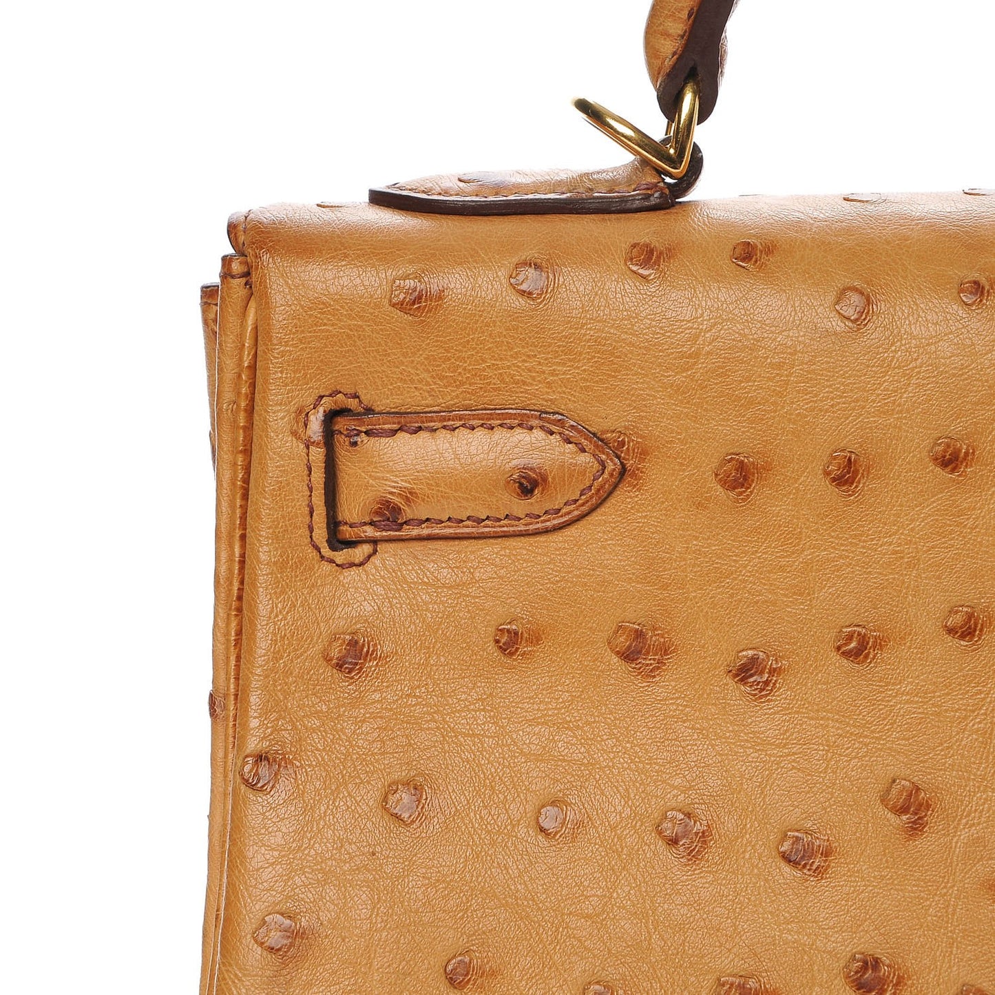 Ostrich Kelly Retourne 32 Gold
