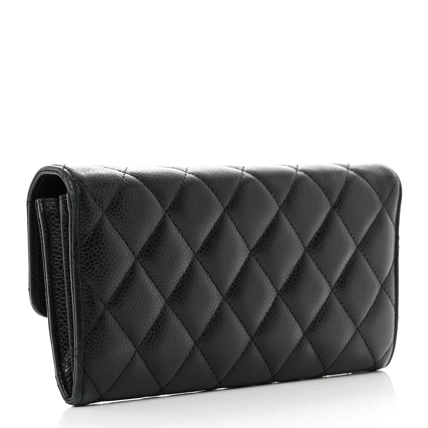 Chanel Caviar Quilted Large Flap Wallet Black 3 of 10