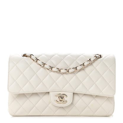 Chanel Caviar Quilted Medium Double Flap White 2 of 17