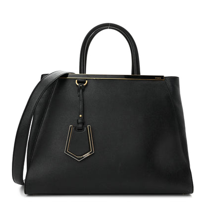 Fendi Vitello Elite Regular 2Jours Tote Black 1 of 10