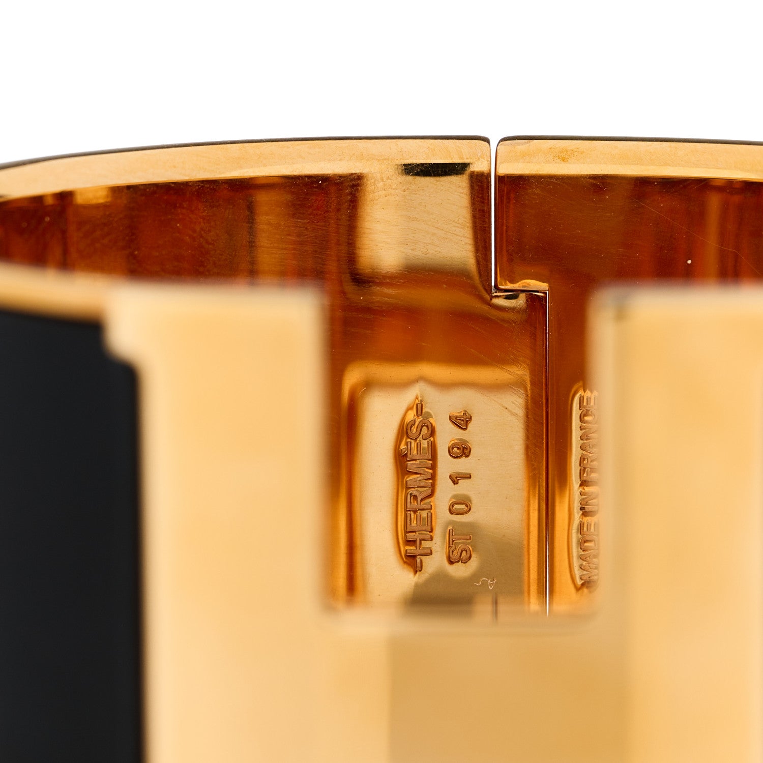 Hermes Enamel Extra Wide Clic Clac H Bracelet PM Black 2 of 6