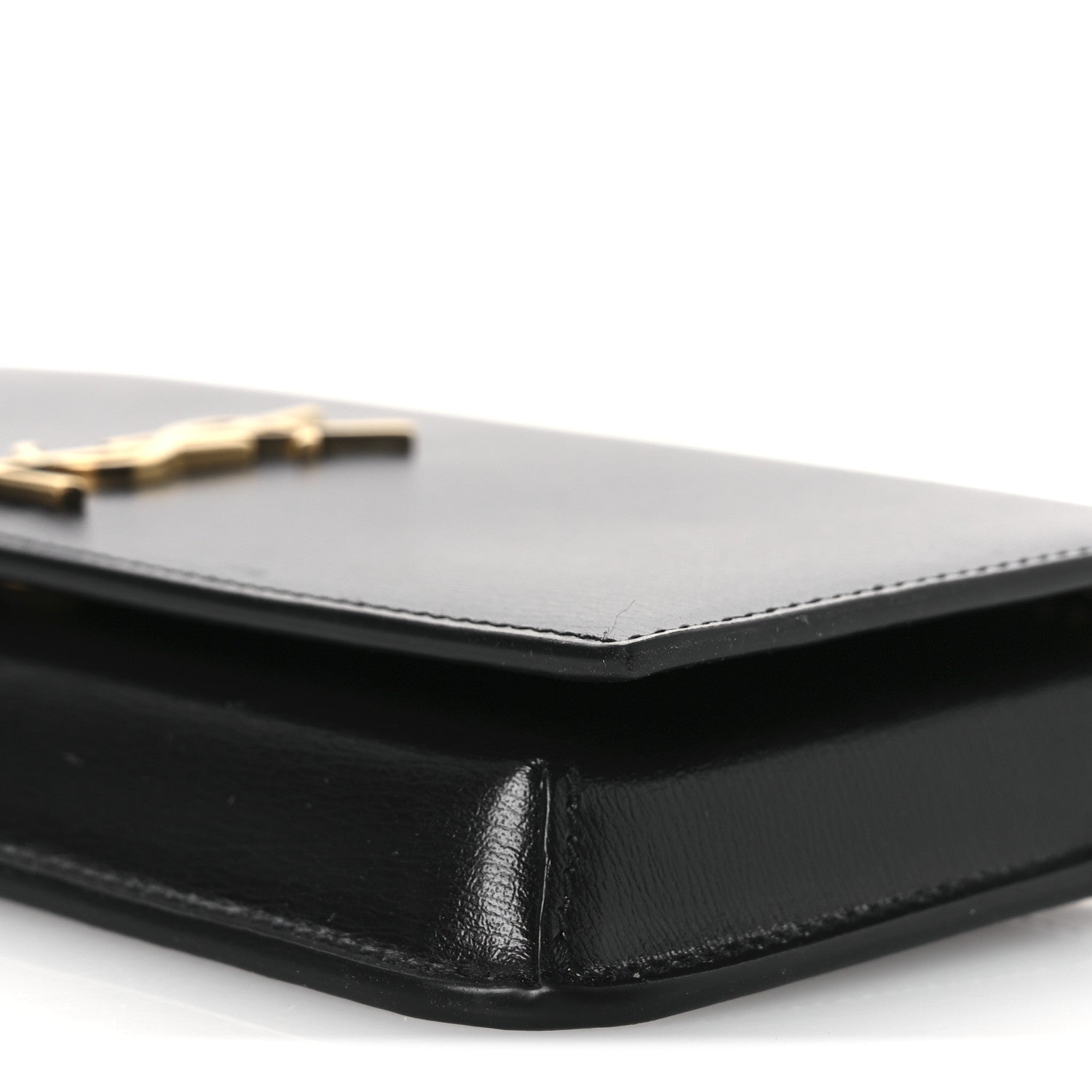 Saint Laurent Smooth Calfskin Monogram Phone Holder Crossbody  Black 10 of 10