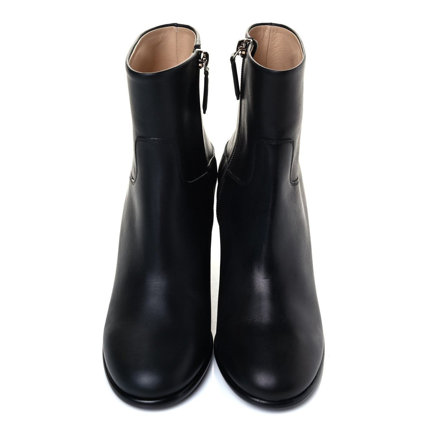 Calfskin CC Short Boots 38 Black