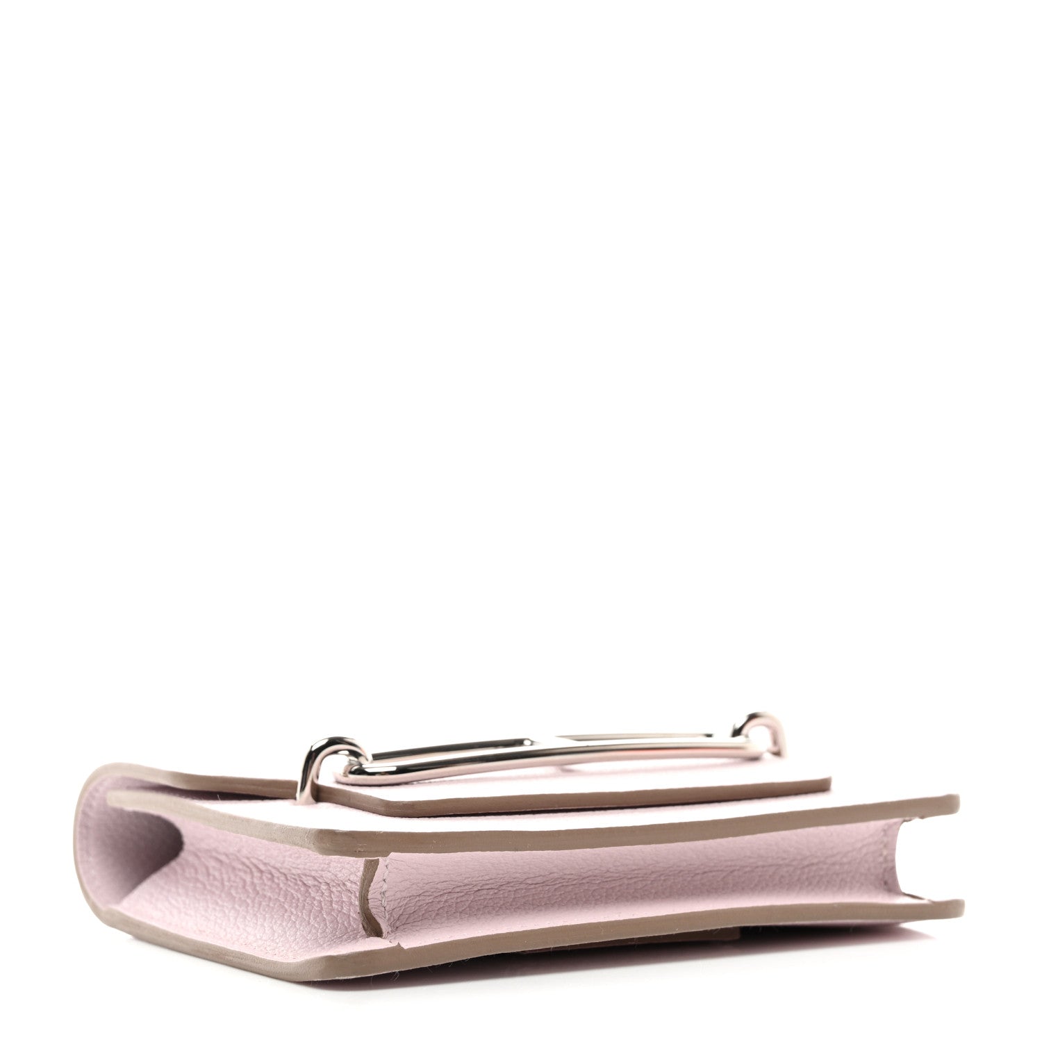Hermes Evercolor Bi-Color Roulis Slim Wallet Mauve Pale Rouge Sellier 5 of 9