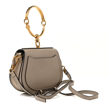 Chloe Calfskin Suede Medium Nile Bracelet Bag Motty Grey 3 of 12