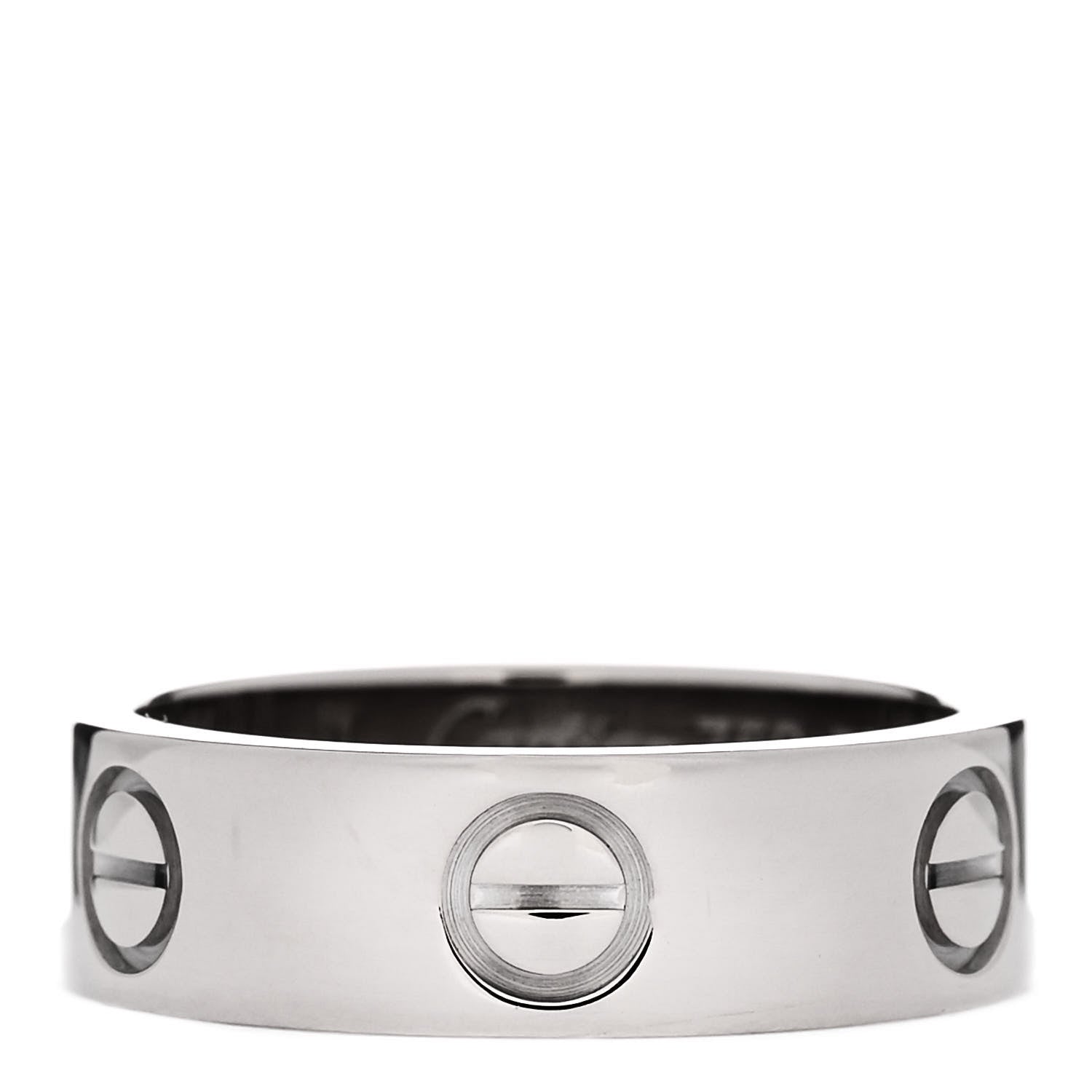 Cartier 18K White Gold 5.5mm LOVE Ring 50 5.25 1 of 5