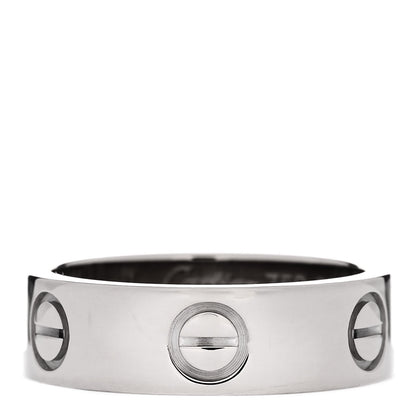 Cartier 18K White Gold 5.5mm LOVE Ring 50 5.25 1 of 5