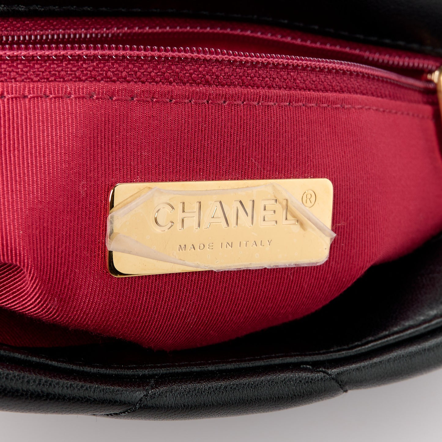 Lambskin Quilted Medium Chanel 19 Flap Black