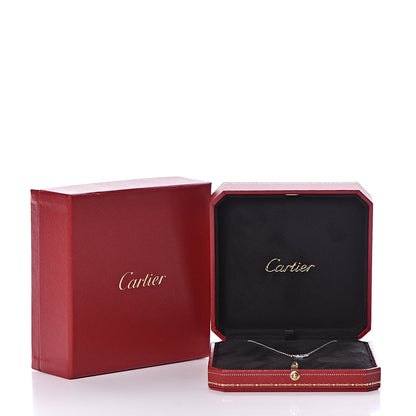 Cartier 18K White Gold Diamond Small Hearts and Symbols Pendant Necklace 7 of 7