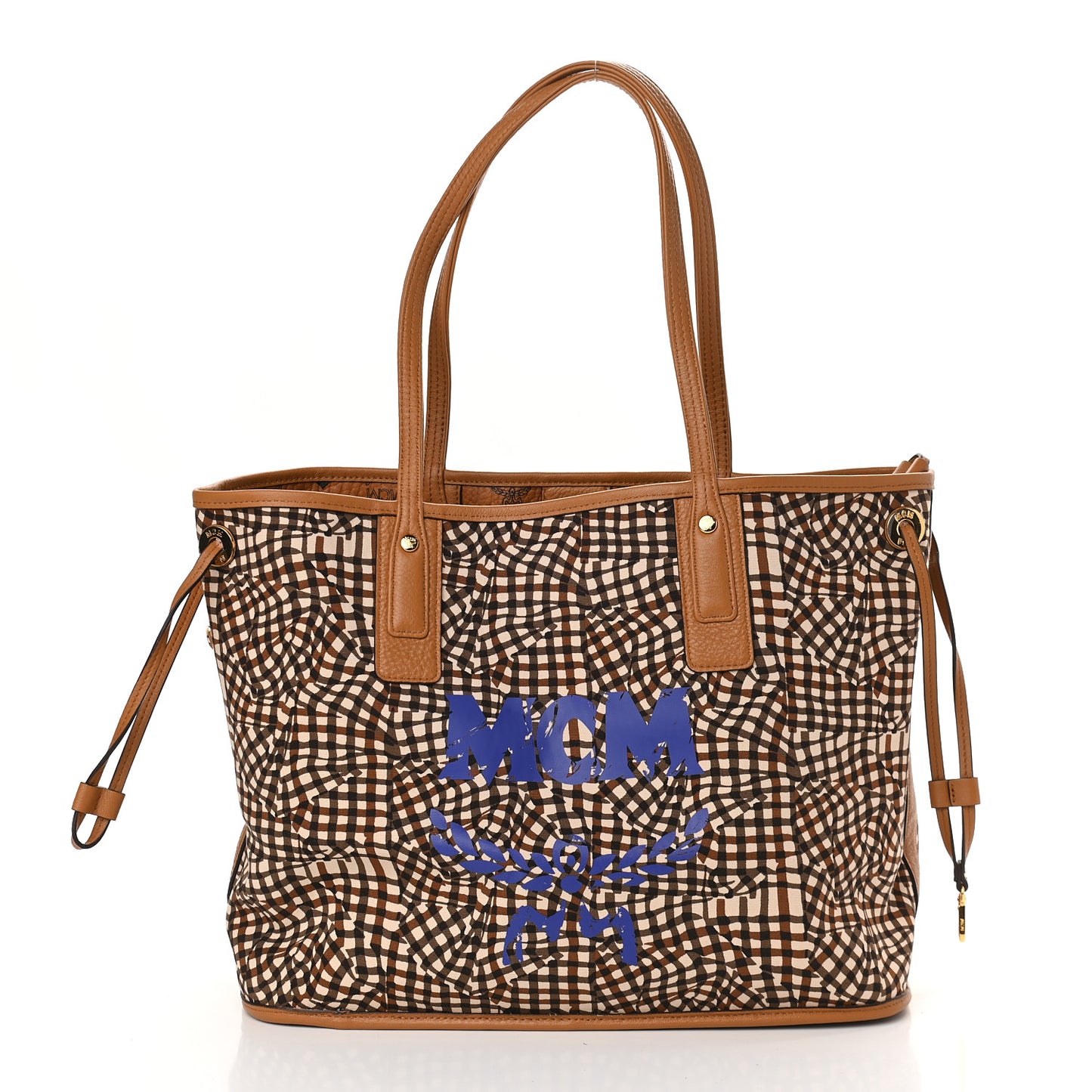 Visetos Medium Liz Reversible Shopper Tote Cognac