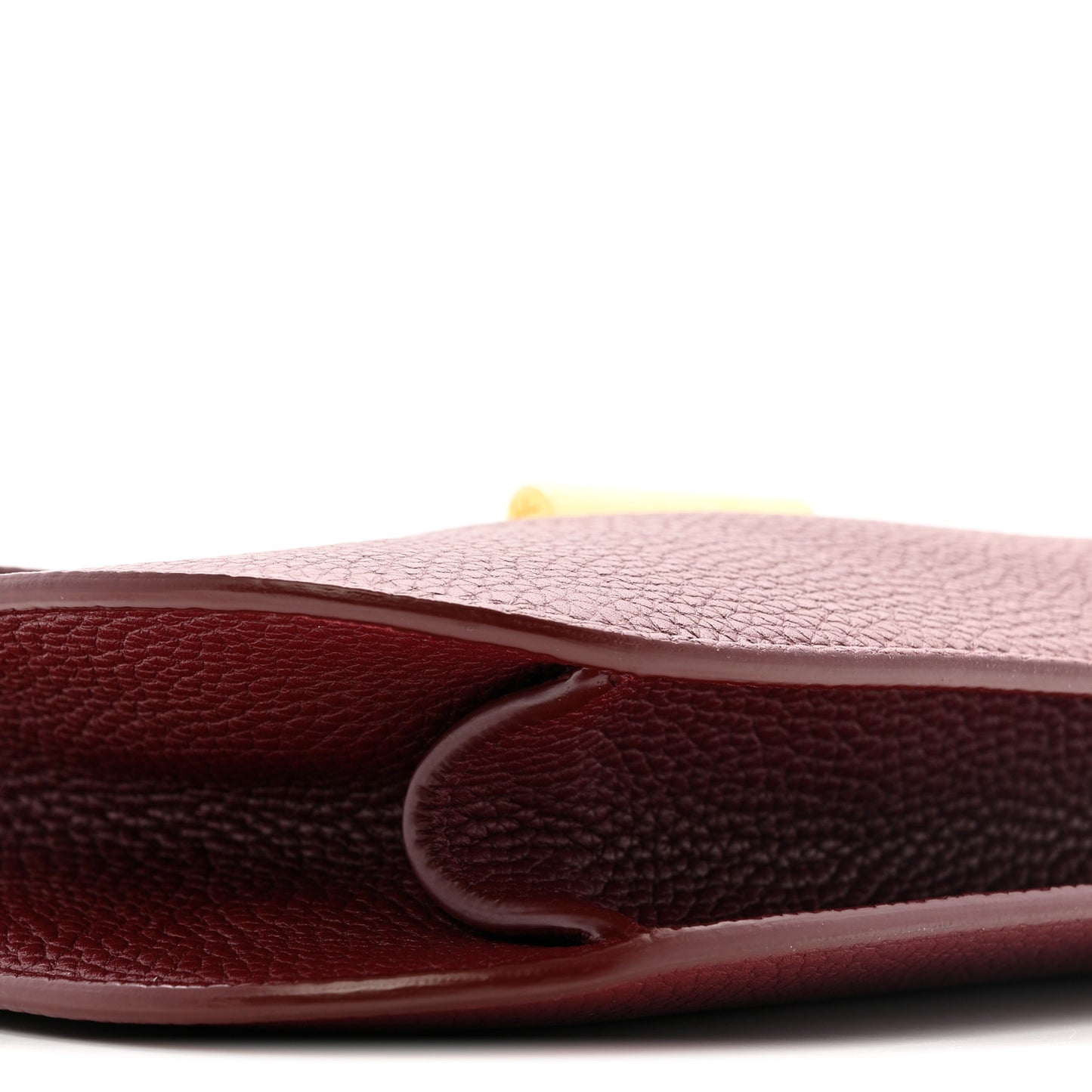 Grained Calfskin Large T Clasp Tara Crossbody Bag Cabernet