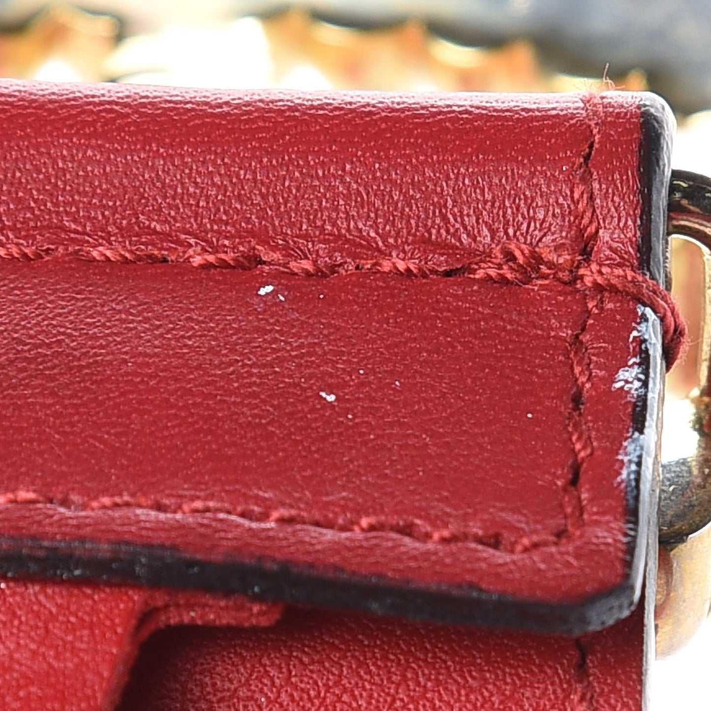 Moon Calfskin Torchon Double G 40mm Belt 85 34 Hibiscus Red