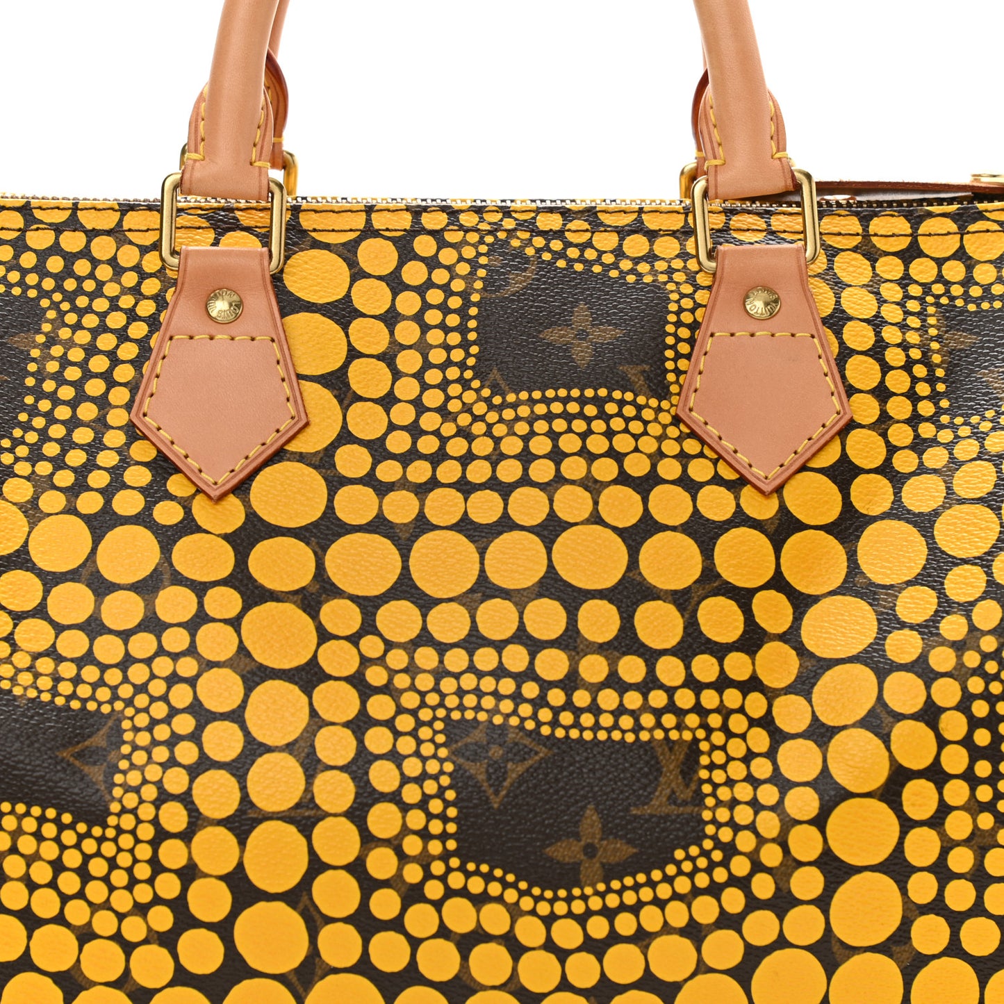 Monogram Kusama Town Speedy 30 Yellow