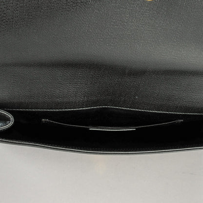 Saint Laurent Textured Calfskin Classic Y Ligne Clutch Black 5 of 8
