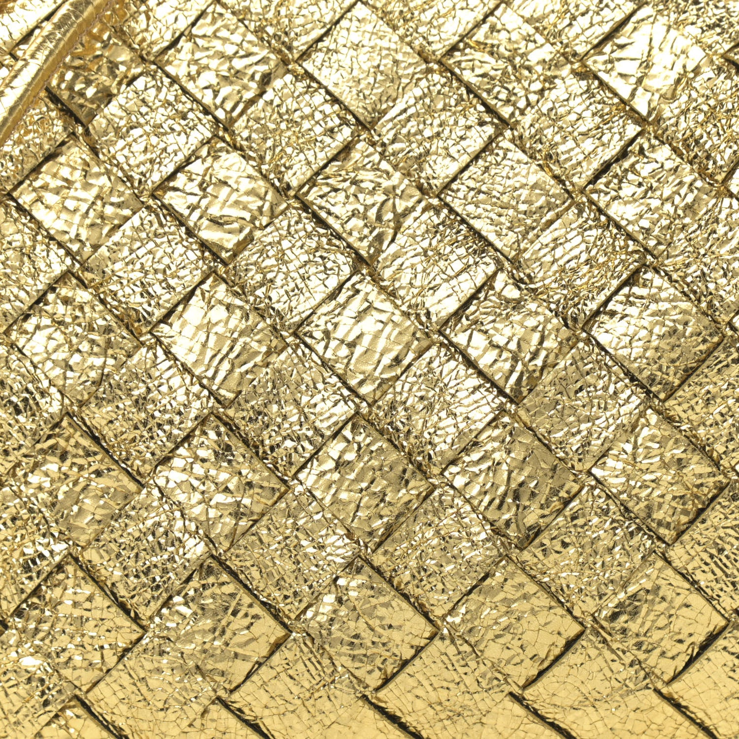 Bottega Veneta Metallic Calfskin Intrecciato Mini Loop Camera Bag Gold 7 of 9