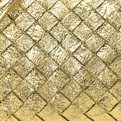 Bottega Veneta Metallic Calfskin Intrecciato Mini Loop Camera Bag Gold 7 of 9
