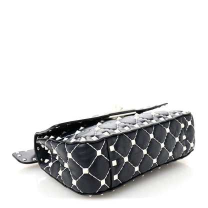 Valentino Garavani Nappa Small Free Rockstud Spike Shoulder Bag Marine 4 of 11