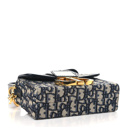 Christian Dior Oblique 30 Montaigne Box Bag Blue 4 of 10