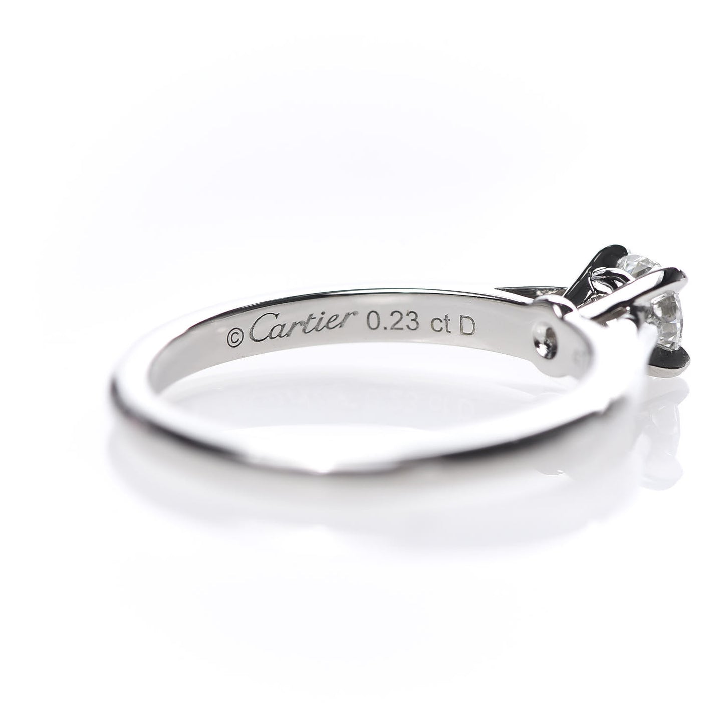 Platinum Diamond .23ct Solitaire Engagement Ring 47 4