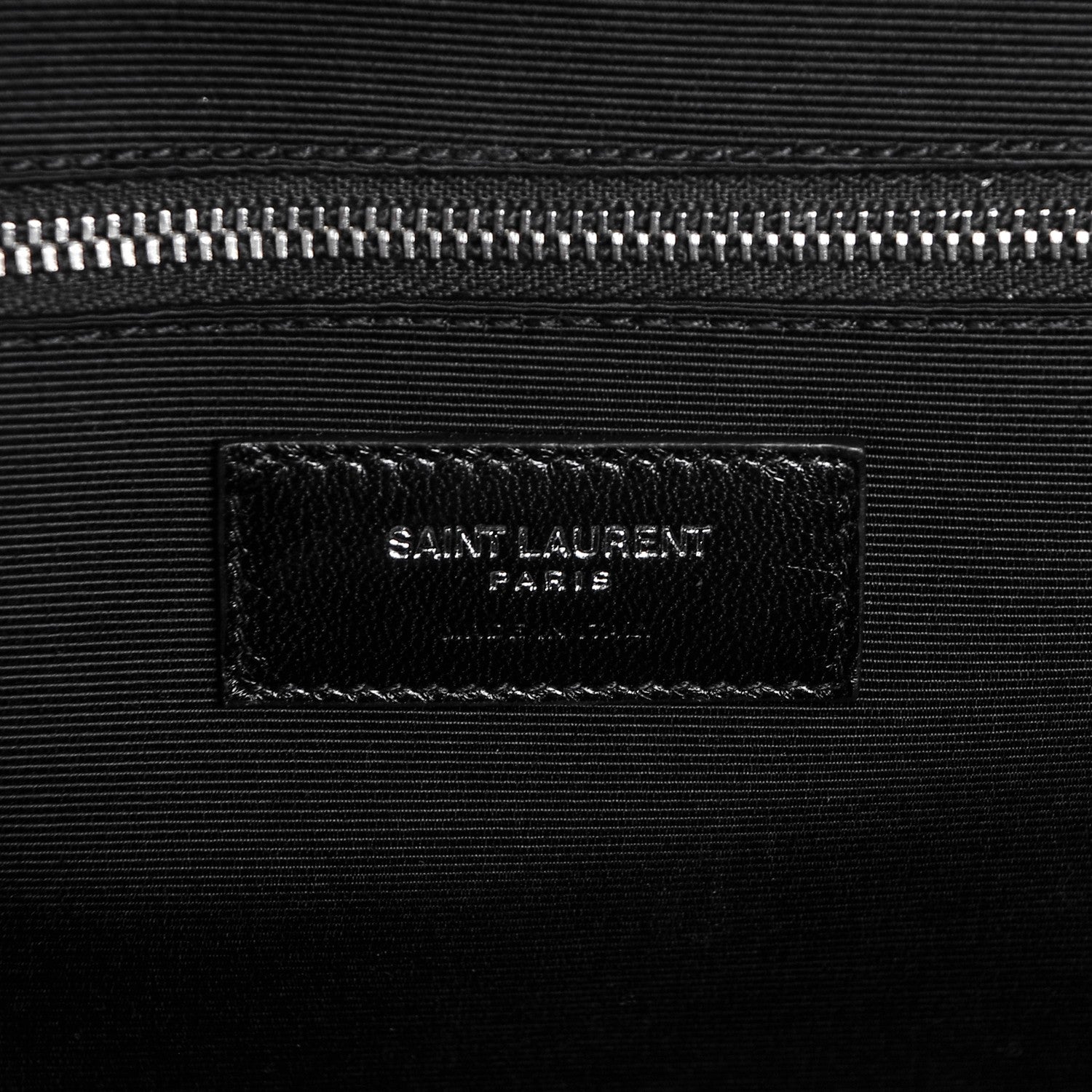 Saint Laurent Grain De Poudre Large Tri-Quilt Monogram Satchel Dark Beige 6 of 6