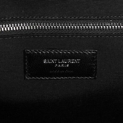 Saint Laurent Grain De Poudre Large Tri-Quilt Monogram Satchel Dark Beige 6 of 6