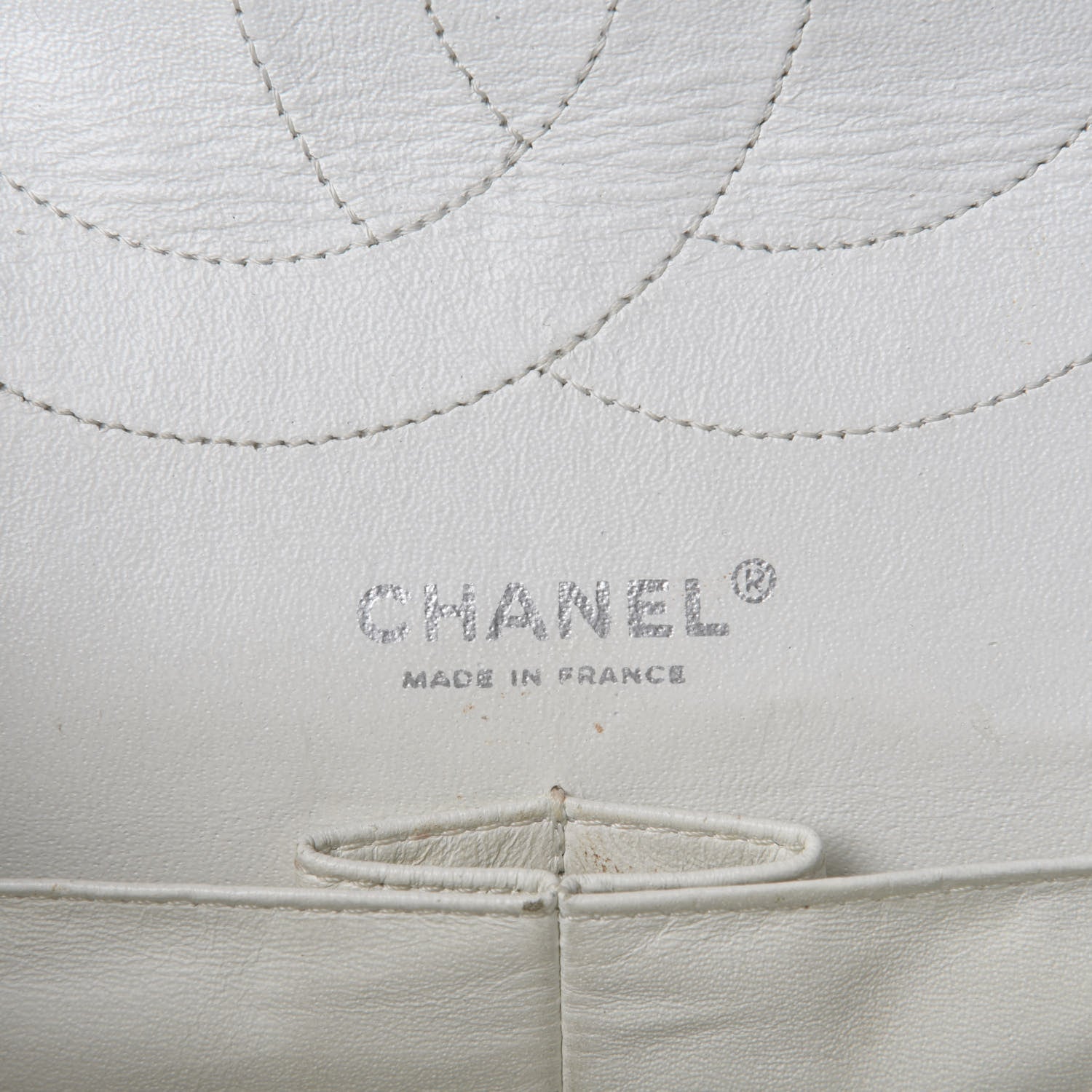 Chanel Distressed Patent Quilted 2.55 Reissue Flap 227 White 13 of 15