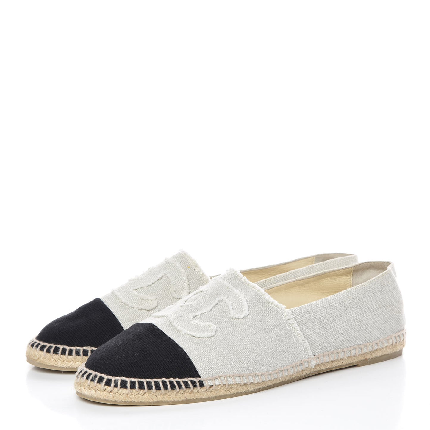 Toile CC Cap Toe Espadrilles 44 Beige