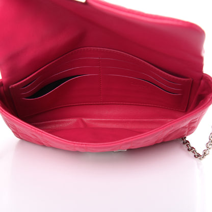 Christian Dior Lambskin Cannage New Lock Pouch Fuchsia 5 of 14
