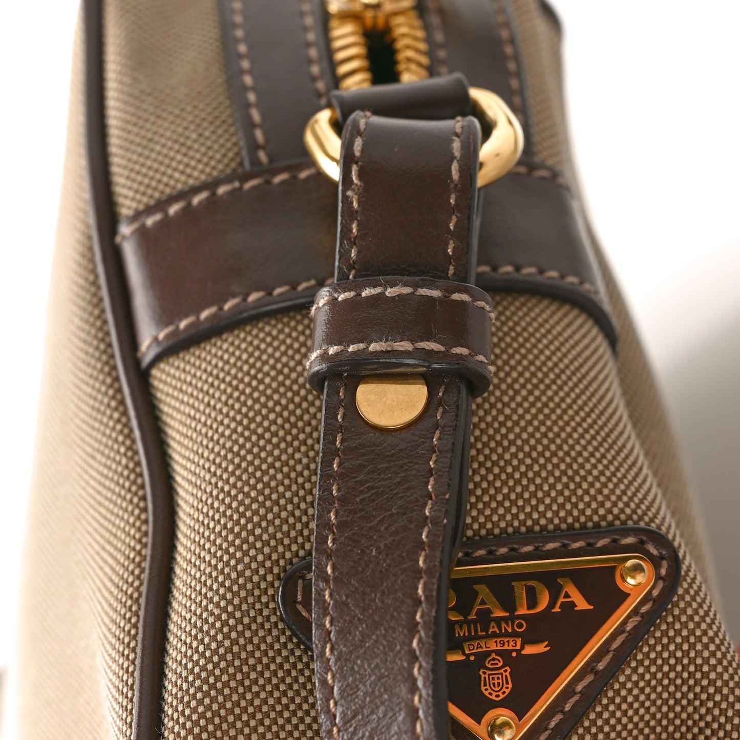Jacquard Logo Camera Bag Corda Bruciato