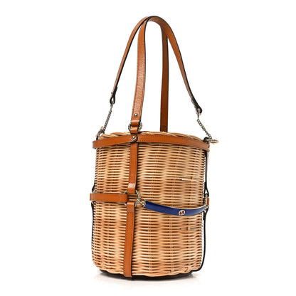 Gucci Wicker Bucket Bag Natural 3 of 12