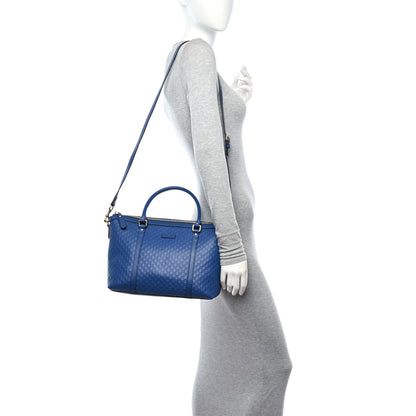 Gucci Soft Microguccissima Small Zippered Satchel Caspian 2 of 11