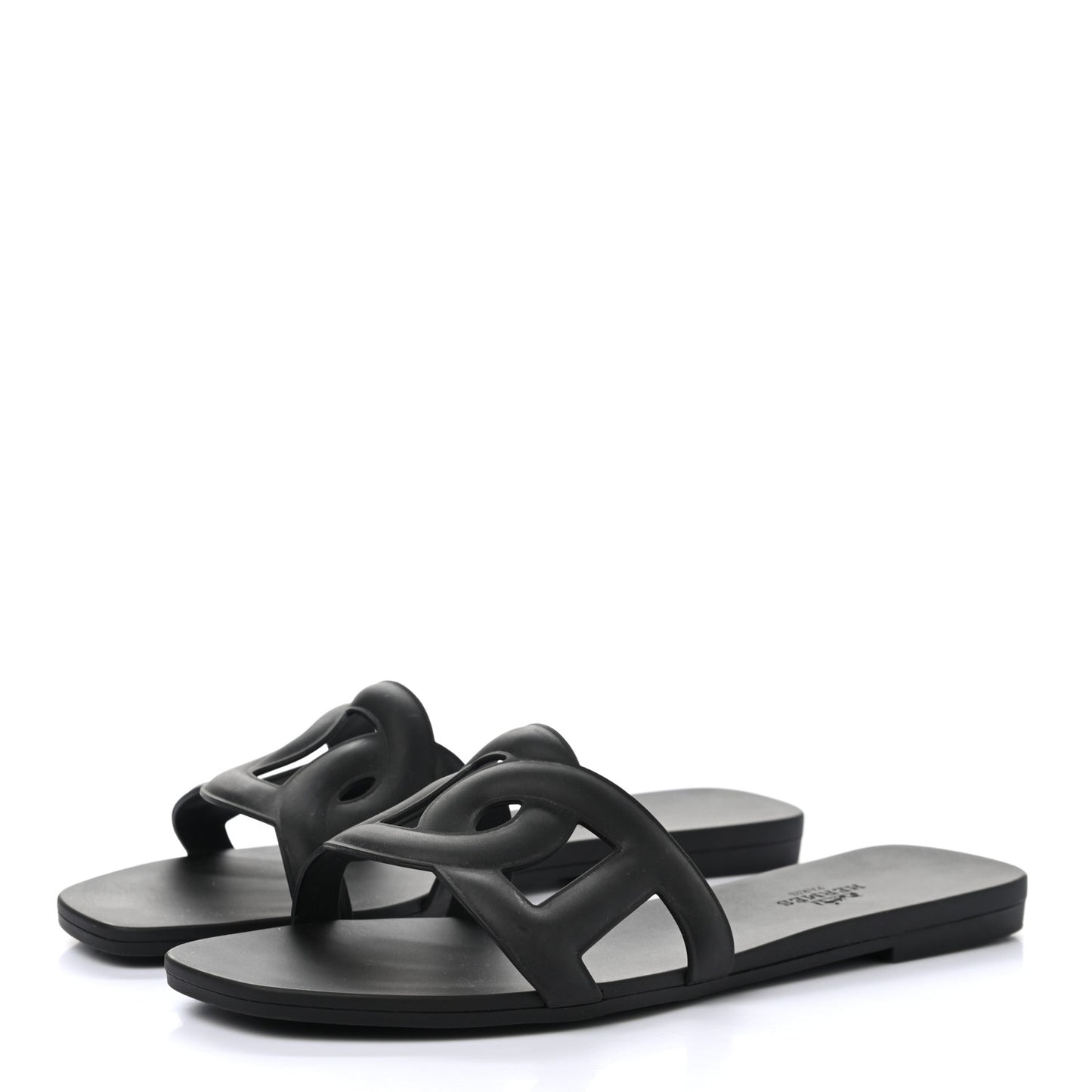 Rubber Aloha Sandals 37 Black