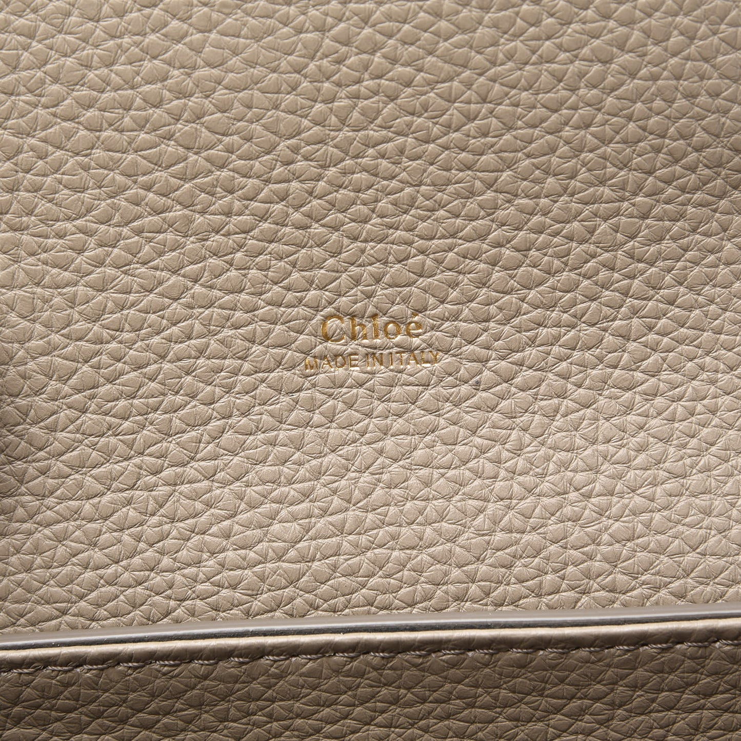 Shiny Grained Calfskin Small Aby Day Shoulder Bag Motty Grey