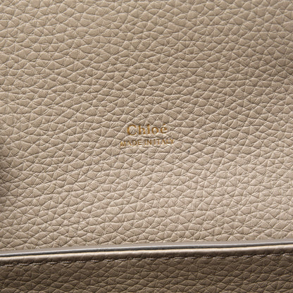 Chloe Shiny Grained Calfskin Small Aby Day Shoulder Bag Motty Grey 7 of 9