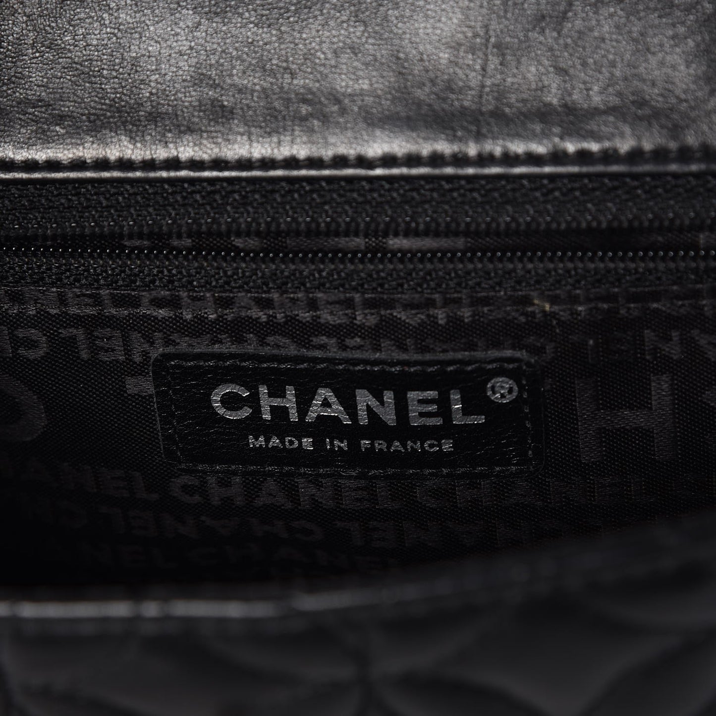 Lambskin Lady Graphic Mini Flap Black