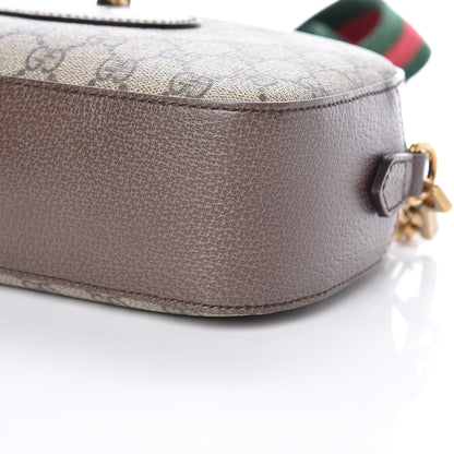 Gucci GG Supreme Monogram Web Neo Vintage Shoulder Bag Beige New Acero Crop 6 of 9