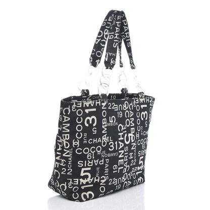 Chanel Canvas 31 Rue Cambon Beach Tote Black 3 of 9