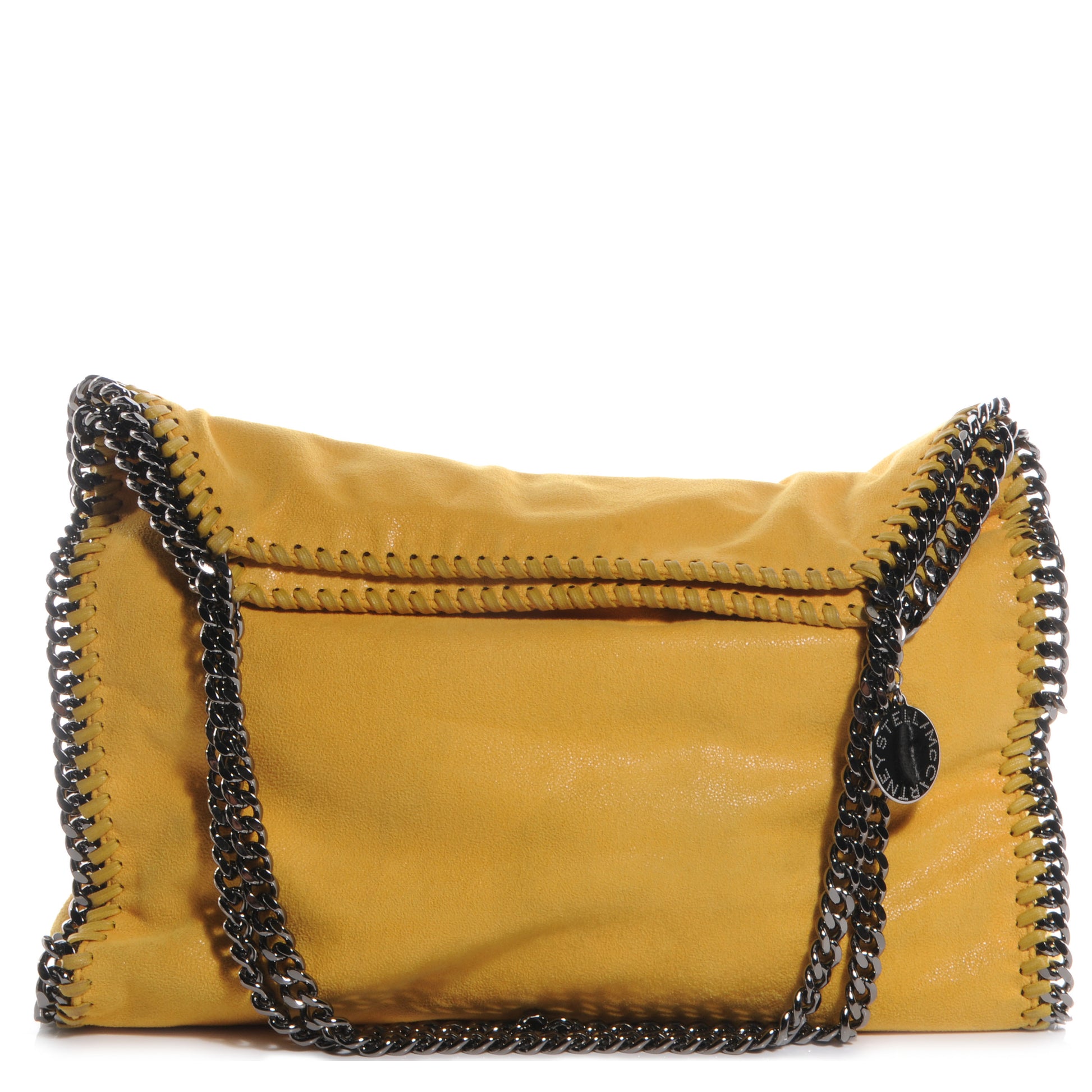 Stella McCartney Faux Leather Shaggy Deer Falabella Yellow 1 of 8