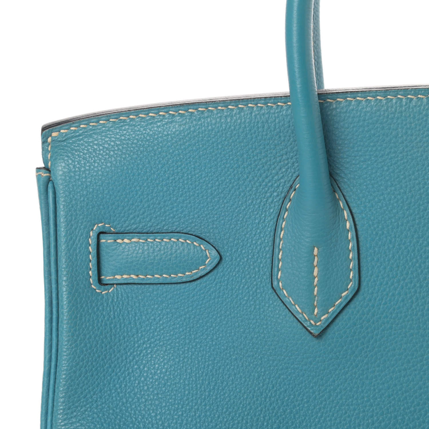 Hermes Taurillon Clemence Birkin 30 Blue Jean 9 of 46