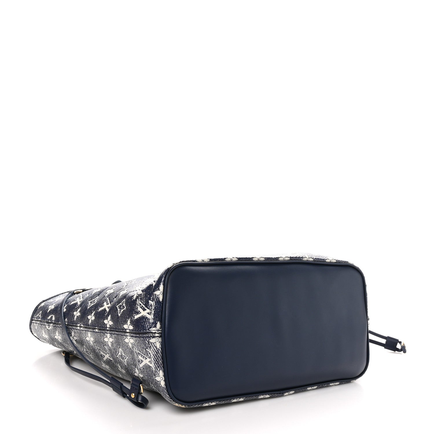 Louis Vuitton Monoglam Neverfull MM Blue 5 of 11