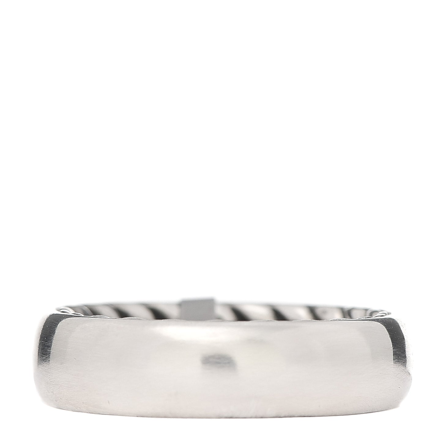 Sterling Silver 6mm Streamline Band Ring 62 10