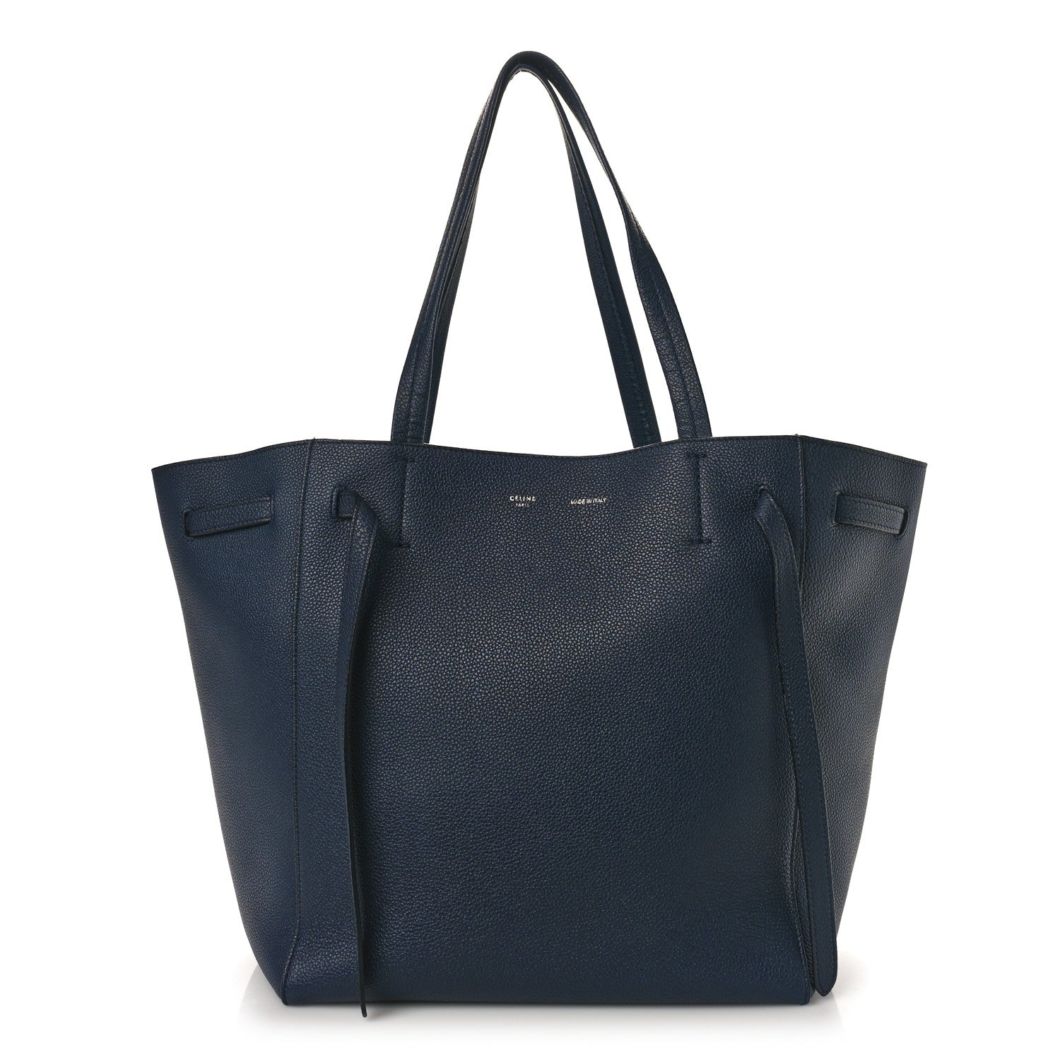 Celine Soft Grained Calfskin Small Belt Cabas Phantom Dark Blue 1 of 11