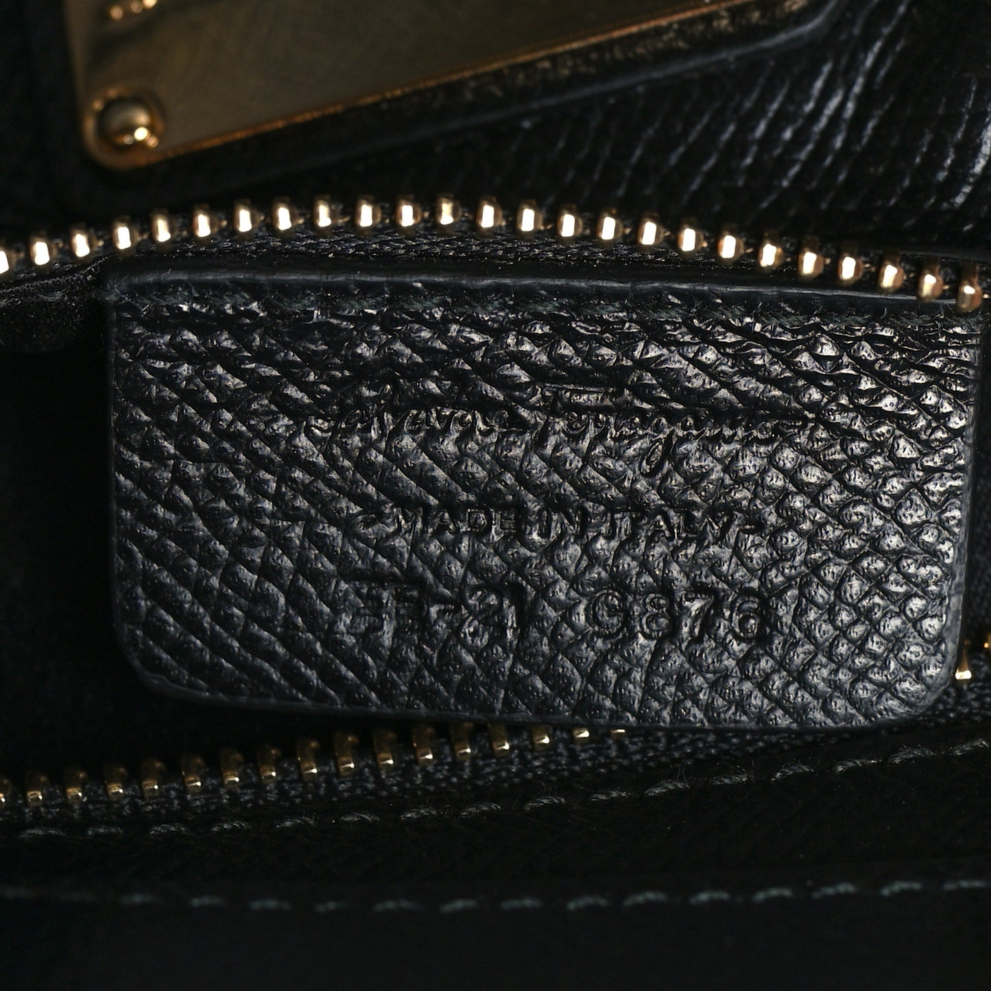 Hammered Calfskin Today Satchel Black